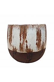 Keramička posuda Cotto Pico krem boje 15 cm