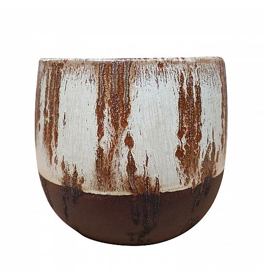 Keramička posuda Cotto Pico krem boje 15 cm