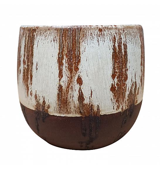 Keramička posuda Cotto Pico krem boje 21 cm