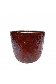 Keramička posuda Coral bordo glazirana 17 cm