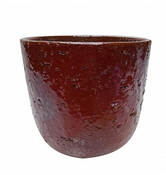 Keramička posuda Coral bordo glazirana 26 cm