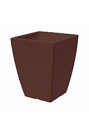 Lonac QUADRO VENETO Ø49 V61,5; BRONZA; Podebljano