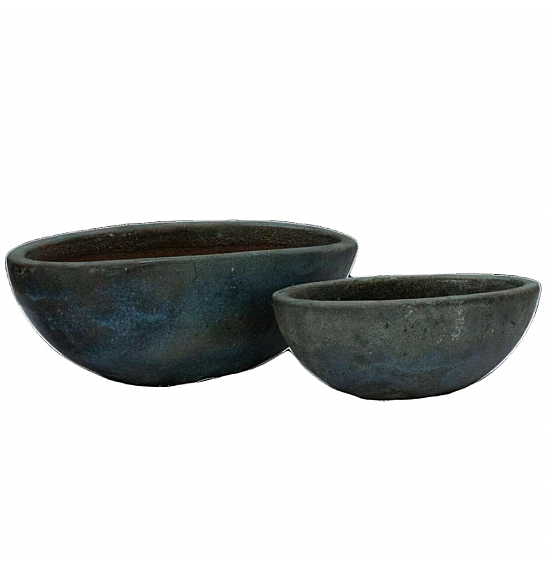 Ovalni antikni pijesak plavo/zeleni; 54x28V19; 5102630