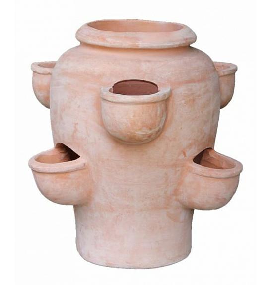 Terakota s motivom vrta jagoda; D50H48; 1#