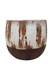 Keramička posuda Cotto Pico krem boje 21 cm