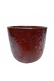 Keramička posuda Coral bordo glazirana 21 cm